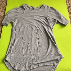 Lululemon grey baseball style T-shirt